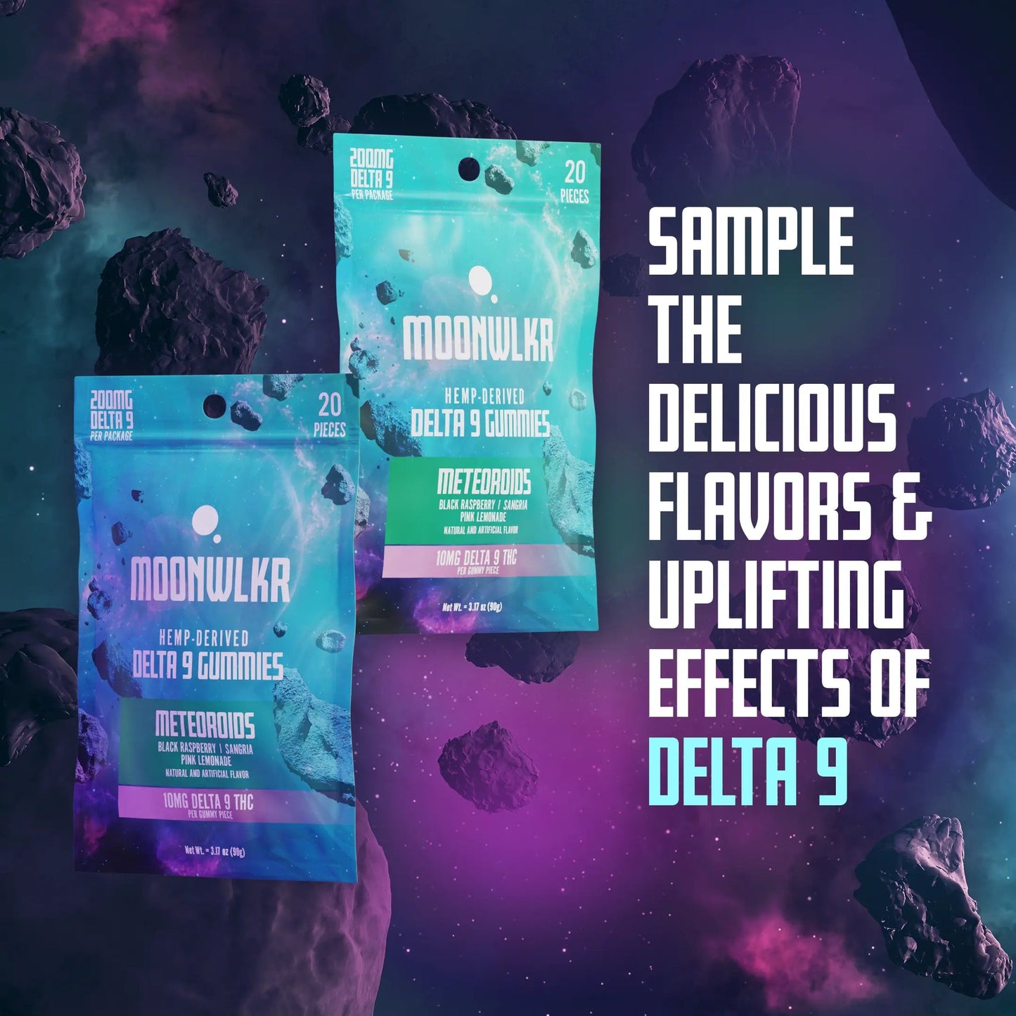 Moonwlkr - D9 THC Gummies — Meteoroids