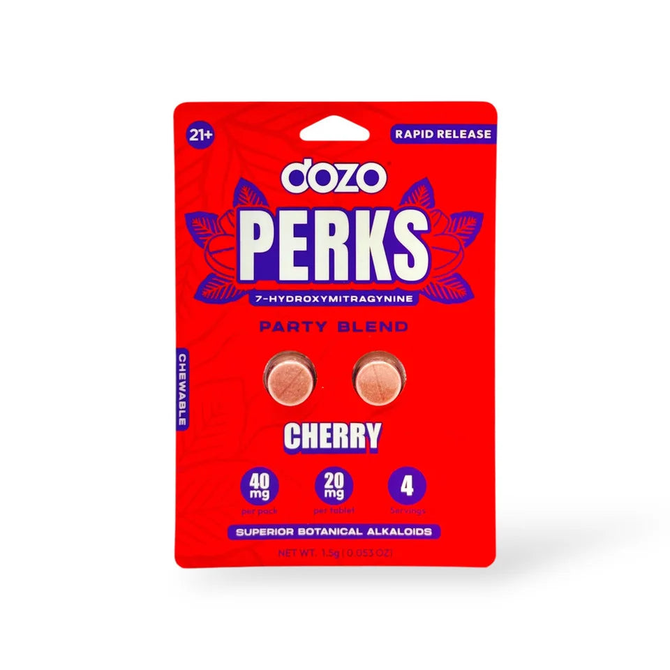 Dozo PERKS 7-HYDROXYMITRAGYNINE | 2ct (40 mg Per Pack)