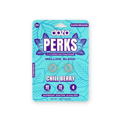 Dozo PERKS 7-HYDROXYMITRAGYNINE | 2ct (40 mg Per Pack)