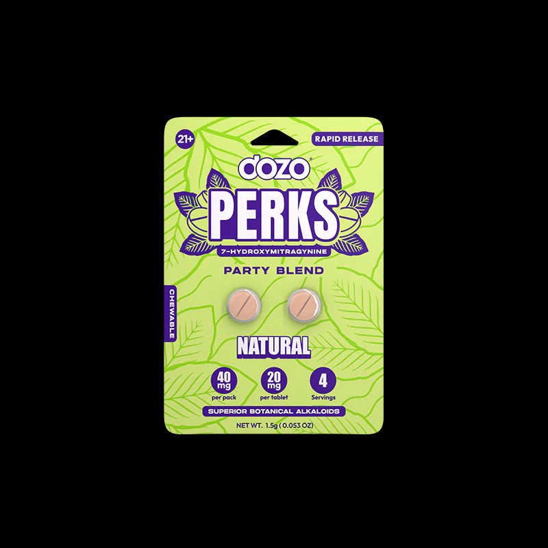 Dozo PERKS 7-HYDROXYMITRAGYNINE | 2ct (40 mg Per Pack)