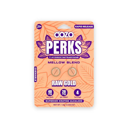 Dozo PERKS 7-HYDROXYMITRAGYNINE | 2ct (40 mg Per Pack)