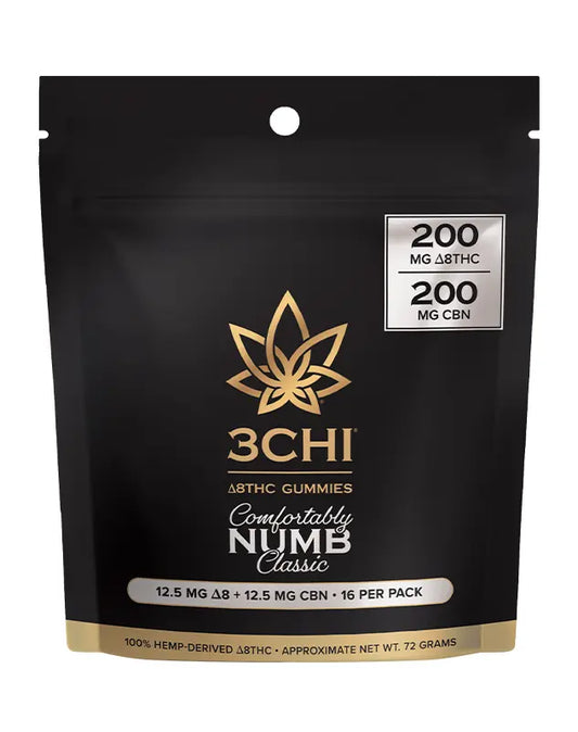 3CHI Comfortably Numb Delta 8 THC-CBN Gummies