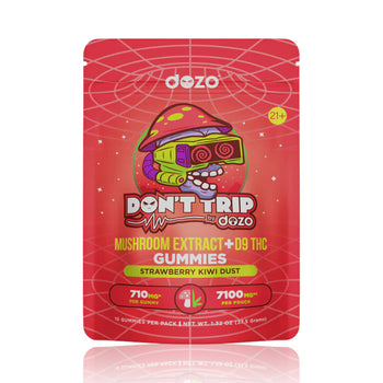 DOZO DONT TRIP MUSHROOM EXTRACT + D9 THC GUMMIES - 7100MG
