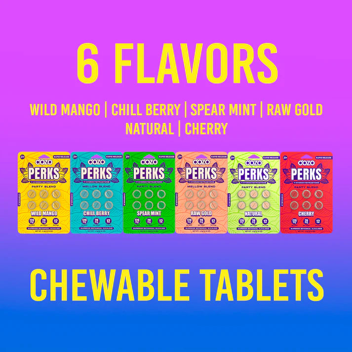 New Dozo PERKS 7-HYDROXYMITRAGYNINE | 6ct (120 mg Per Pack)