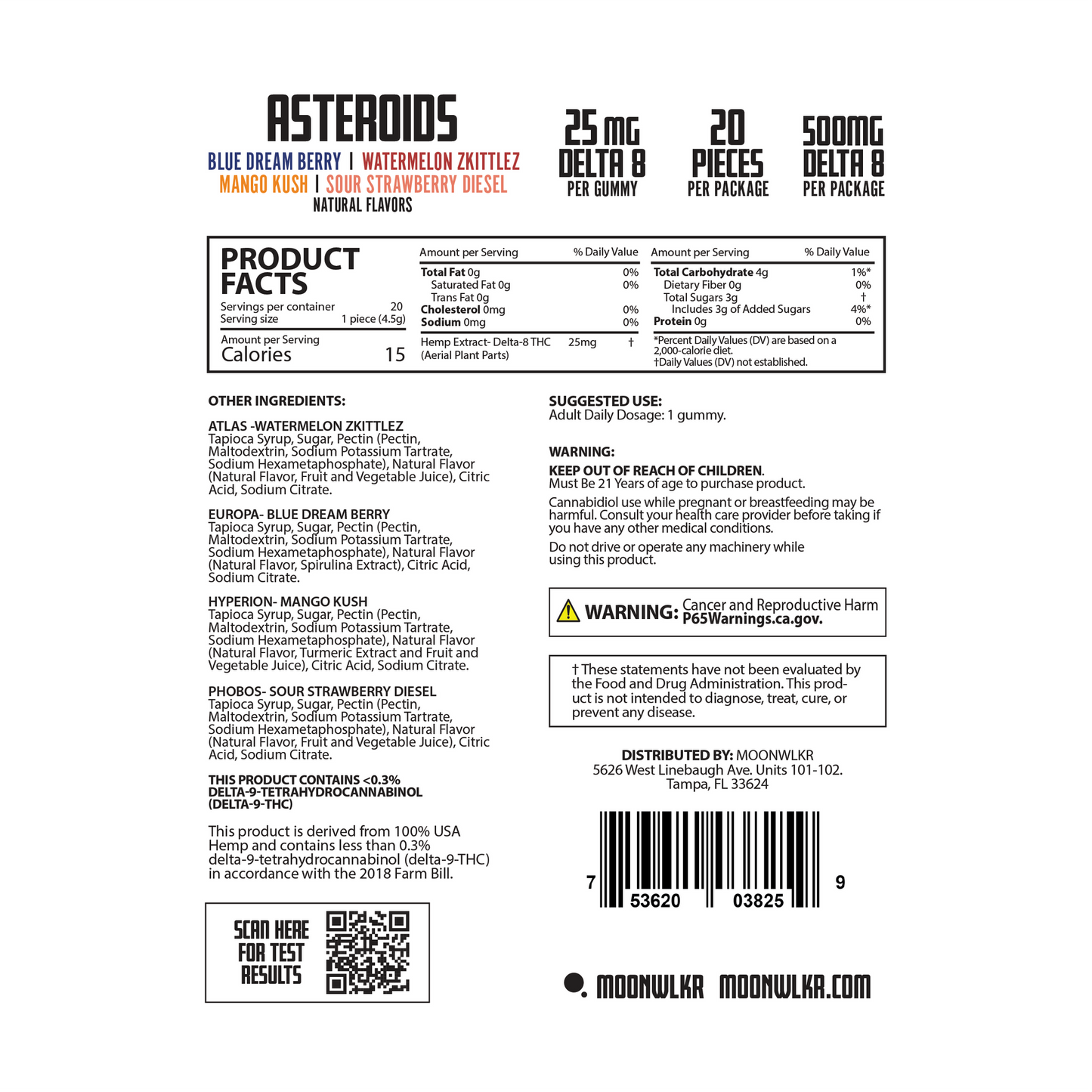 Moonwlkr - D8 THC Gummies