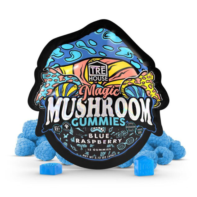 Blue Raspberry Magic Mushroom Gummies