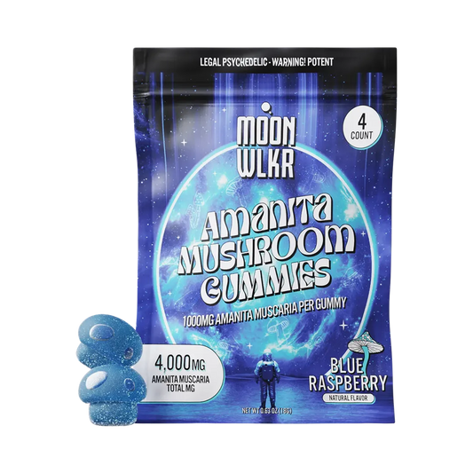 Moonwlkr -  Mushroom Gummies (Blue Raspberry)