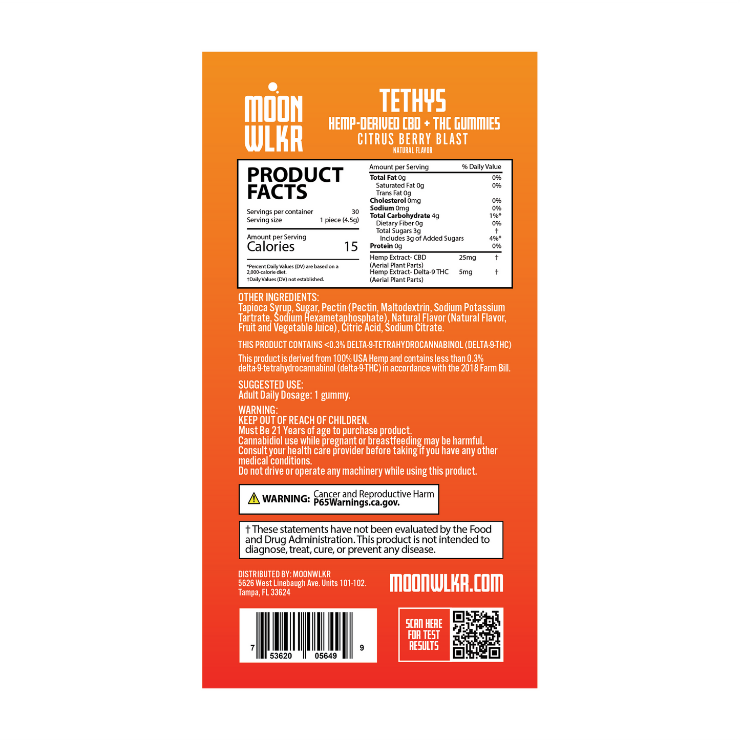 Moonwlkr CBD-THC Gummies