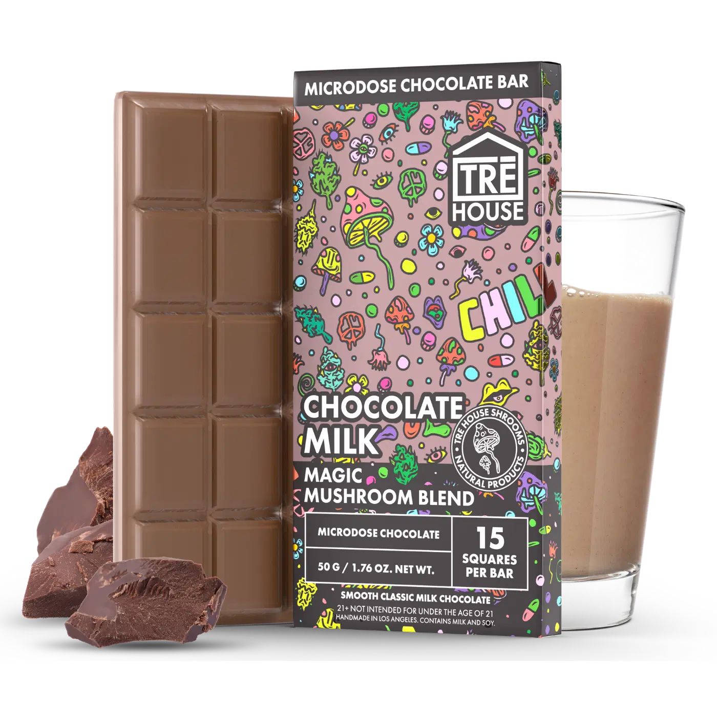 Chocolate Milk Magic Mushroom Chocolate Bar