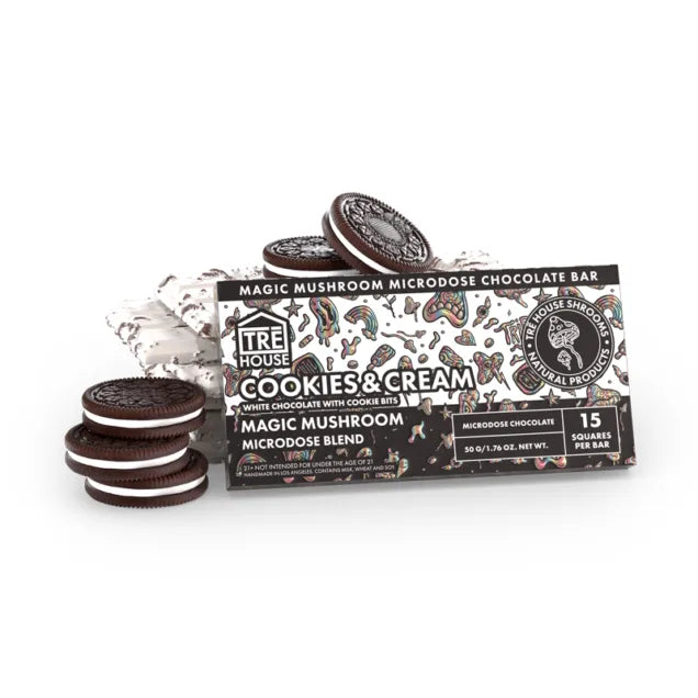 Cookies & Cream Magic Mushroom Chocolate Bar