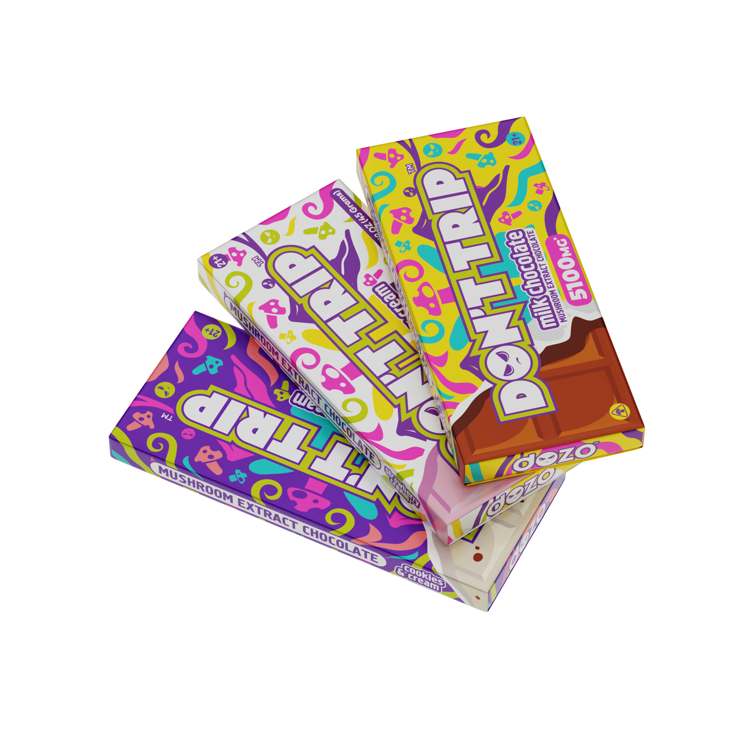 DOZO Don't Trip Mushroom Extract Chocolate - 5100MG